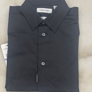 Calvin Klein Kids Charcoal Button Down Shirt
